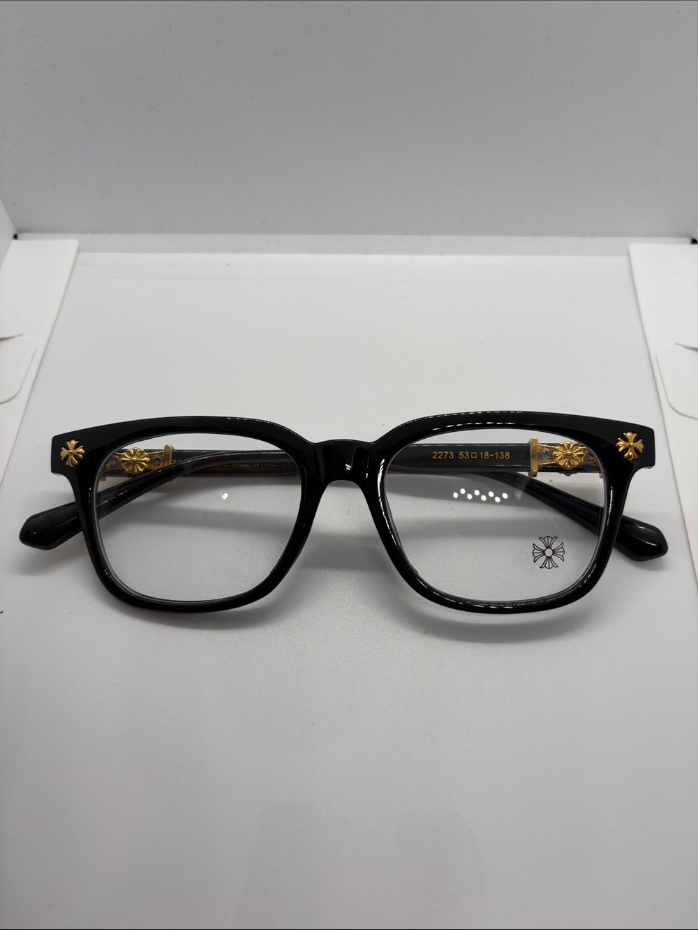Brand New Black Chrome heart glasses